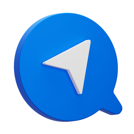 La navigation  3D Icon