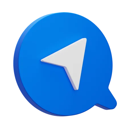 La navigation  3D Icon