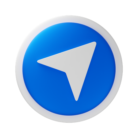 La navigation  3D Icon