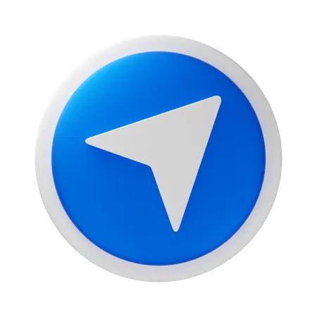 La navigation  3D Icon