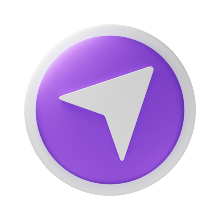 La navigation  3D Icon