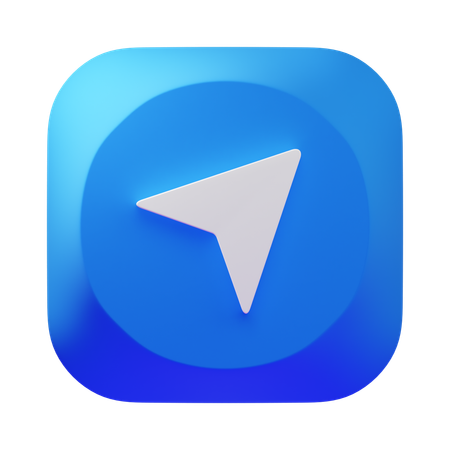 La navigation  3D Icon