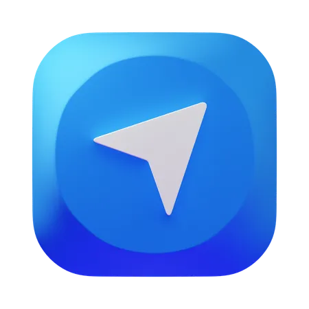 La navigation  3D Icon