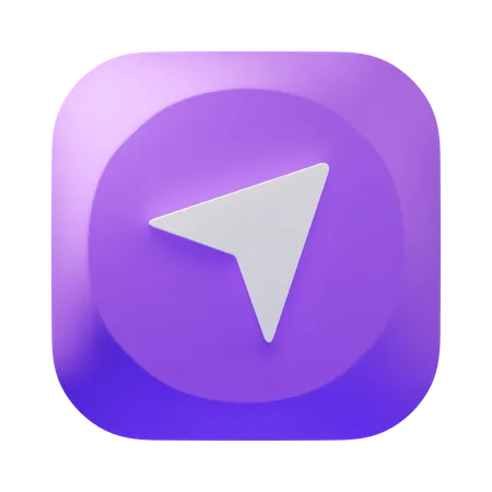 La navigation  3D Icon