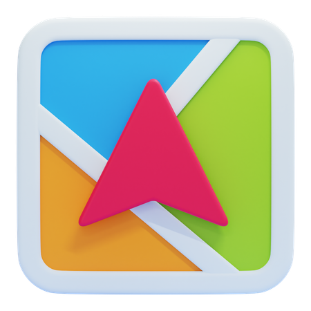 Navigation  3D Icon