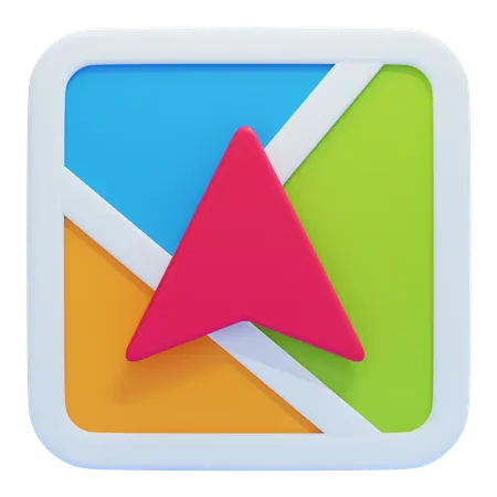 Navigation  3D Icon