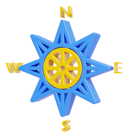 Navigation Compass  3D Icon