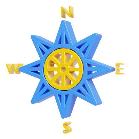 Navigation Compass  3D Icon