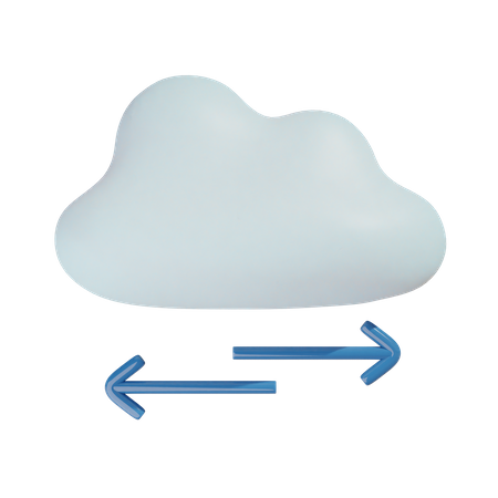 Navigation dans les nuages  3D Icon