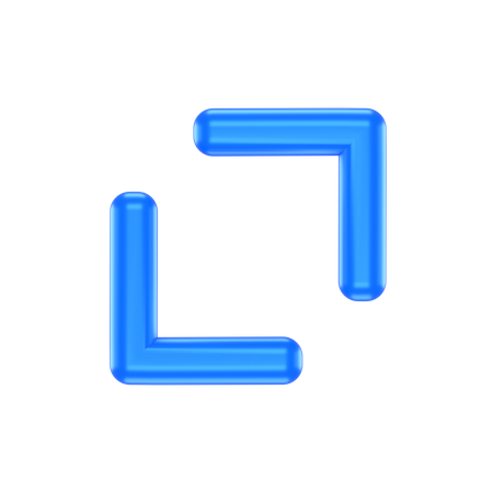 Navigation Diagonal  3D Icon