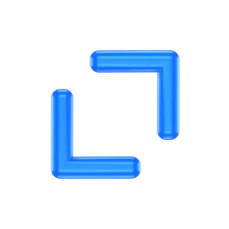 Navigation Diagonal  3D Icon