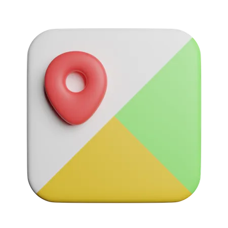 Navigation Maps  3D Icon