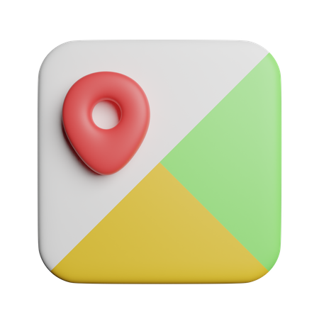 Navigation Maps  3D Icon
