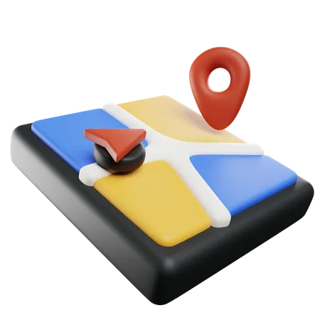 Navigation mobile  3D Icon