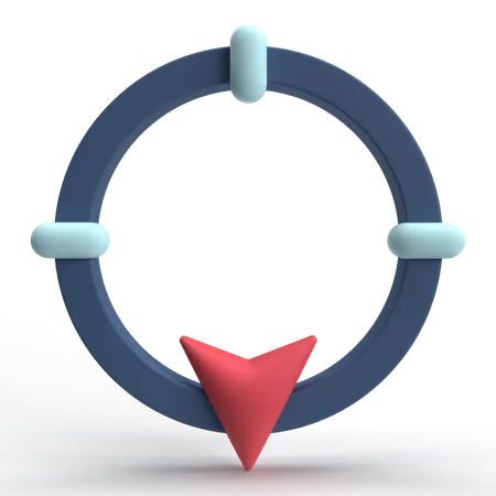 Navigation sud  3D Icon