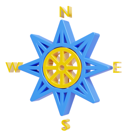 Navigationskompass  3D Icon