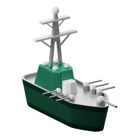 Navio naval  3D Icon