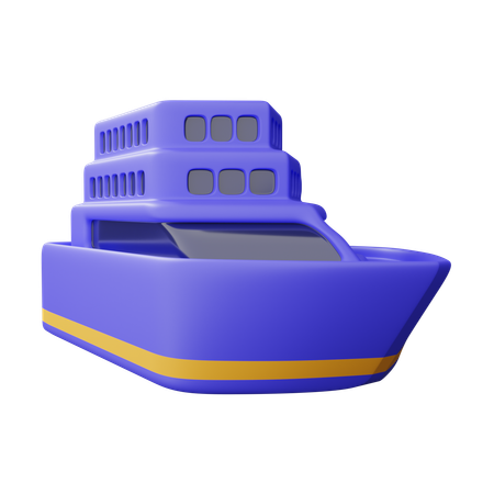 Bateau  3D Icon