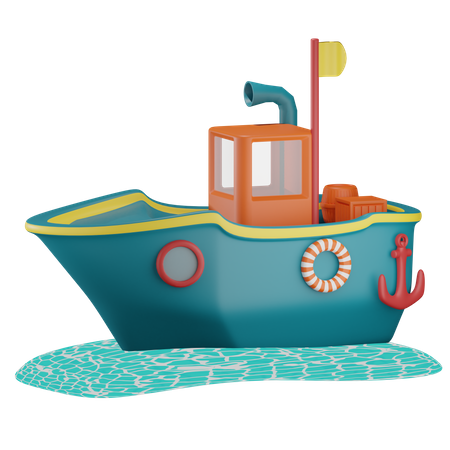 Bateau  3D Illustration