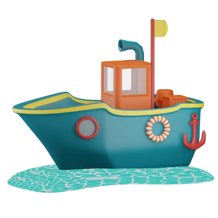 Bateau  3D Illustration