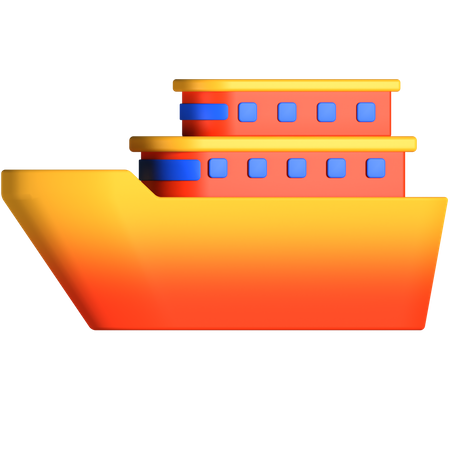 Bateau  3D Icon