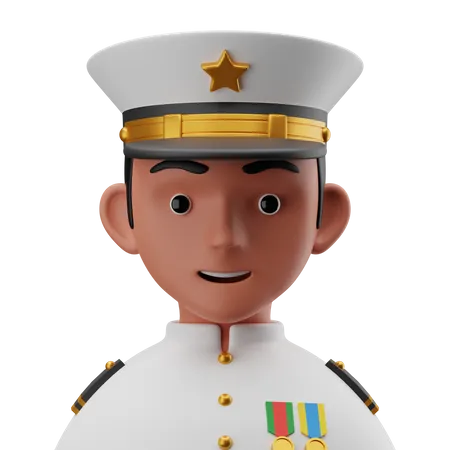 Navy Officer  3D Icon