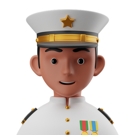 Navy Officer  3D Icon