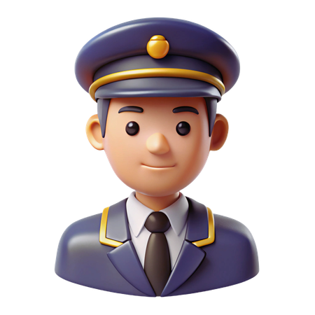 海軍士官のアバター  3D Icon