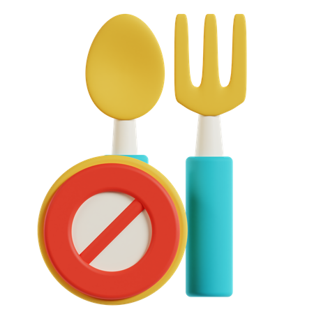 Pas de manger  3D Icon