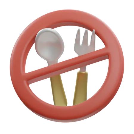 Ne pas manger  3D Icon