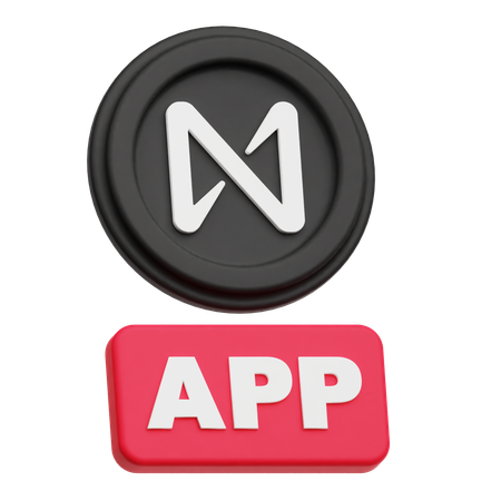 근처 앱  3D Icon