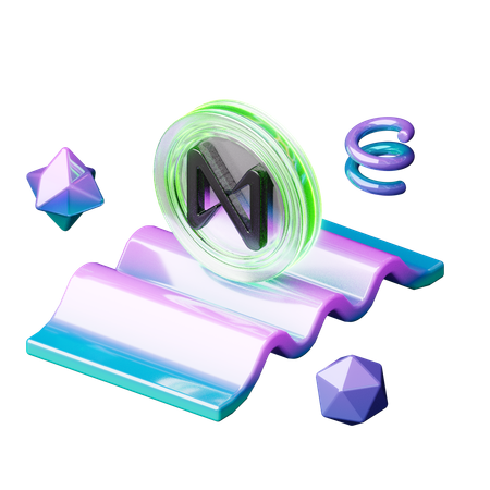Near Coin  3D Icon