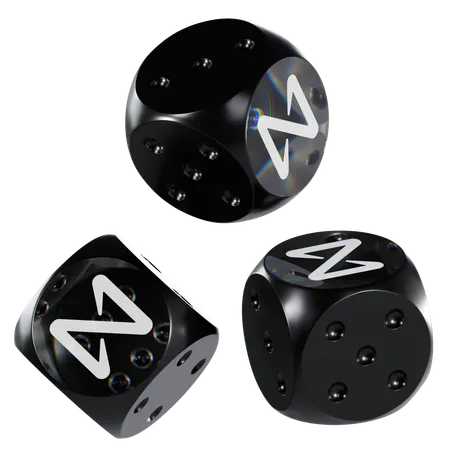 Near Glass Dice Crypto  3D Icon