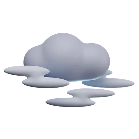 Nebliges Wetter  3D Icon