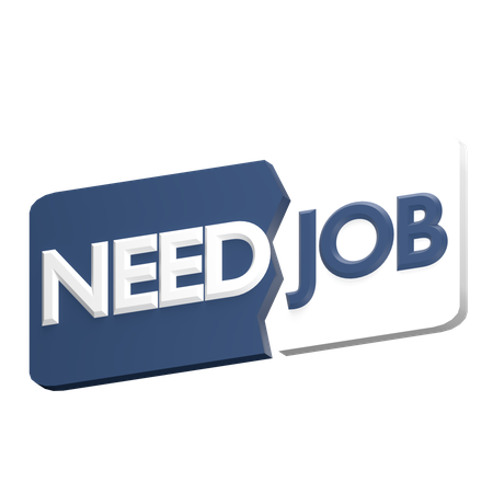 Need Job 3D Icon
