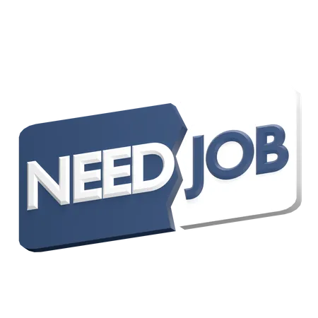 Need Job 3D Icon