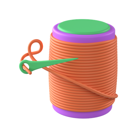Needle And Thread  3D Icon