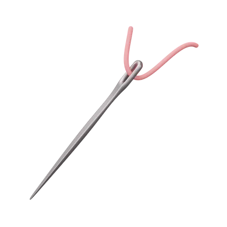 Needle And Thread 3D Icon