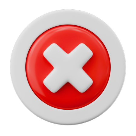 Cruz negada  3D Icon