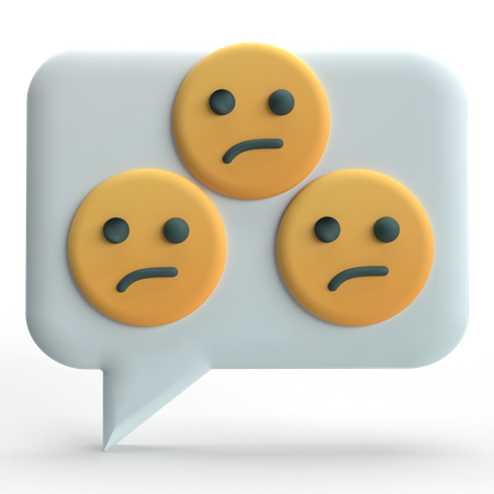 Negative Comment  3D Icon