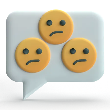 Negative Comment  3D Icon