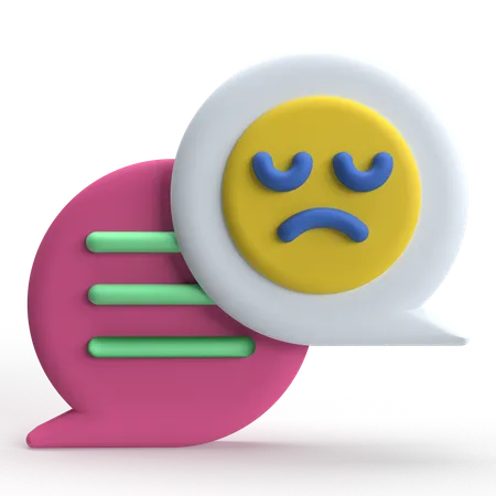 Negative Comment  3D Icon