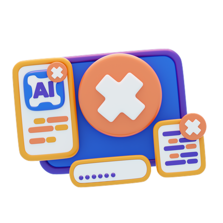 否定的なプロンプト  3D Icon