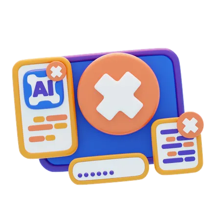 否定的なプロンプト  3D Icon