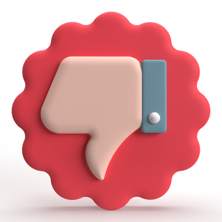 Negative Vote  3D Icon