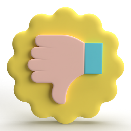 Negative Vote  3D Icon