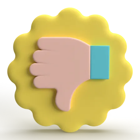 Negative Vote  3D Icon