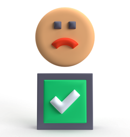 Negetive Review 1  3D Icon
