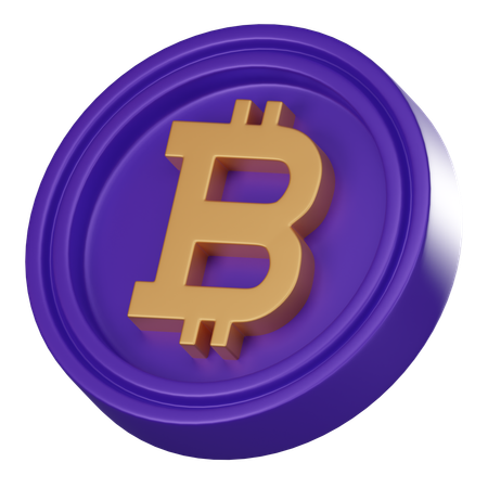 Negociação de bitcoins  3D Icon