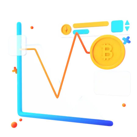 Logotipo Do Icone Do Negocio De Investimento Bitcoin Ilustracao 3 D 3D Icon
